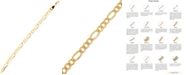 Italian Gold Men's Figaro Chain Bracelet in 10k Gold